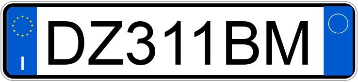 Numer rejestracyjny DZ311BM posiada FIAT Punto Evo