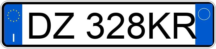 Numer rejestracyjny DZ328KR posiada FIAT 500 Numer rejestracyjny DZ328KR posiada FIAT 500