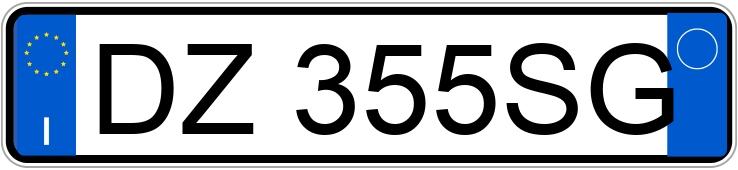 Numer rejestracyjny DZ355SG posiada VOLVO V50