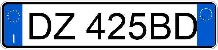 Numer rejestracyjny DZ425BD posiada FORD Fiesta 6a serie