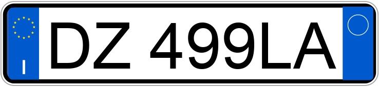 Numer rejestracyjny DZ499LA posiada TOYOTA Auris