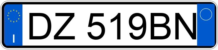 Numer rejestracyjny DZ519BN posiada LANCIA Musa 2a serie