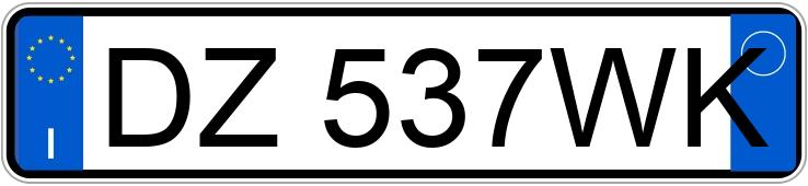 Numer rejestracyjny DZ537WK posiada MAZDA Mazda6 2a serie