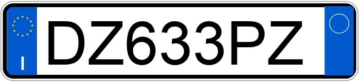 Numer rejestracyjny DZ633PZ posiada VOLKSWAGEN Golf 6a serie