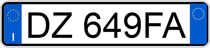 Numer rejestracyjny DZ649FA posiada MERCEDES Classe C