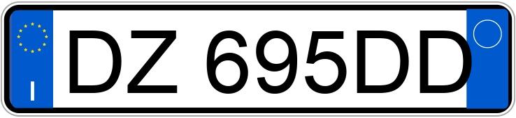 Numer rejestracyjny DZ695DD posiada MINI Mini 3a serie