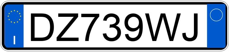 Numer rejestracyjny DZ739WJ posiada CITROEN C3 2a serie