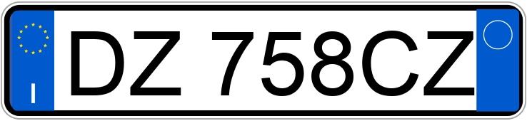Numer rejestracyjny DZ758CZ posiada VOLKSWAGEN Golf 6a serie Numer rejestracyjny DZ758CZ posiada VOLKSWAGEN Golf 6a serie