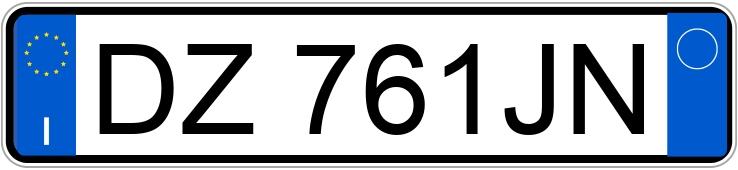 Numer rejestracyjny DZ761JN posiada VOLKSWAGEN Golf 6a serie