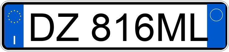 Numer rejestracyjny DZ816ML posiada BMW Serie 3