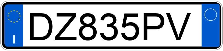 Numer rejestracyjny DZ835PV posiada BMW Serie 1