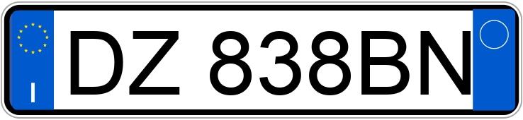 Numer rejestracyjny DZ838BN posiada AUDI A4 4a serie