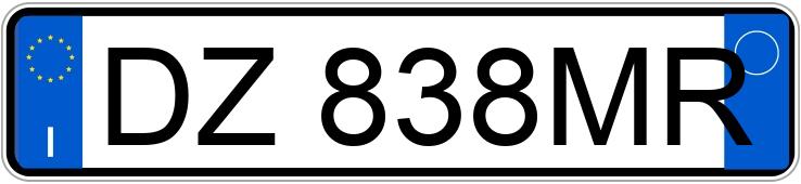 Numer rejestracyjny DZ838MR posiada LANCIA Musa 2a serie