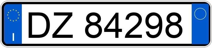 Numer rejestracyjny DZ84298 posiada Kawasaki Z 800