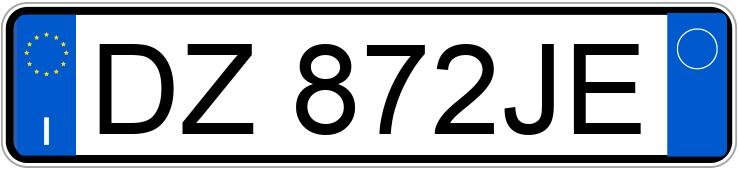 Numer rejestracyjny DZ872JE posiada PEUGEOT 308 1a serie