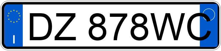 Numer rejestracyjny DZ878WC posiada ALFA ROMEO MiTo