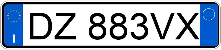 Numer rejestracyjny DZ883VX posiada ALFA ROMEO MiTo