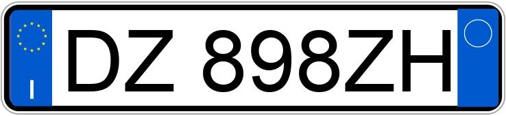 Numer rejestracyjny DZ898ZH posiada FORD Fiesta 6a serie