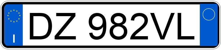 Numer rejestracyjny DZ982VL posiada FIAT Punto Evo