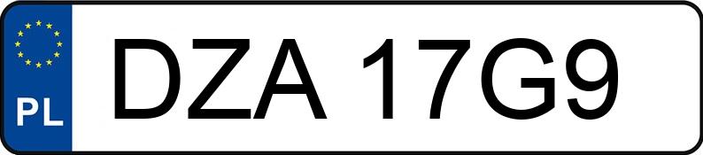 Numer rejestracyjny DZA 17G9 posiada BMW 328I - DZA17G9