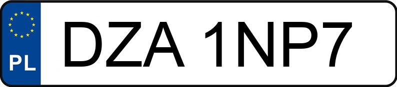 Numer rejestracyjny DZA 1NP7 posiada VOLKSWAGEN Golf V GTI 2.0 FSI MR`03 E4 GTI - DZA1NP7