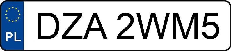 Numer rejestracyjny DZA 2WM5 posiada MINI [BMW] Mini 1.6 MR`01 E3 One - DZA2WM5