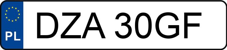 Numer rejestracyjny DZA 30GF posiada SKODA FABIA - DZA30GF