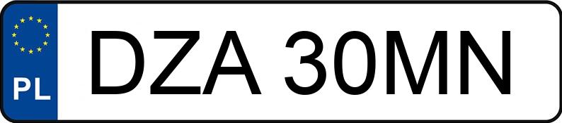 Numer rejestracyjny DZA 30MN posiada BMW 525 - DZA30MN