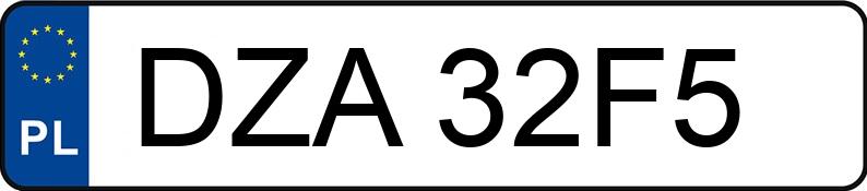 Numer rejestracyjny DZA32F5 posiada SEAT Altea 1.6 MR`04 E4 5P1 Audience