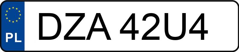 Numer rejestracyjny DZA 42U4 posiada BMW 320 - DZA42U4 Numer rejestracyjny DZA 42U4 posiada BMW 320 - DZA42U4