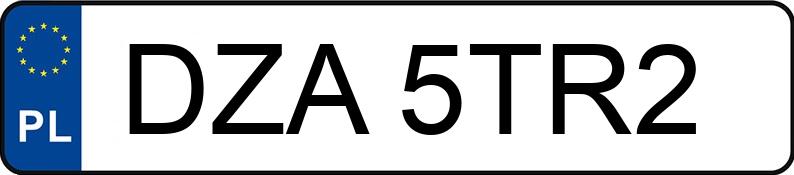 Numer rejestracyjny DZA 5TR2 posiada VOLKSWAGEN GOLF - DZA5TR2