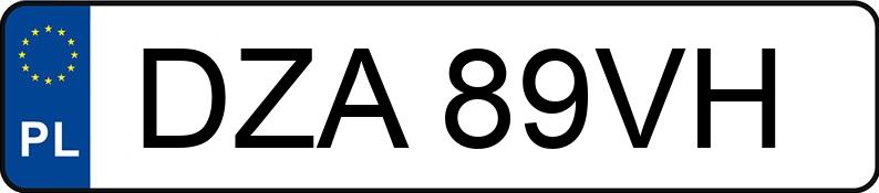 Numer rejestracyjny DZA 89VH posiada OPEL Vectra A 2.0i Kat. 2000 AWD - DZA89VH