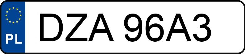 Numer rejestracyjny DZA 96A3 posiada FIAT PUNTO - DZA96A3