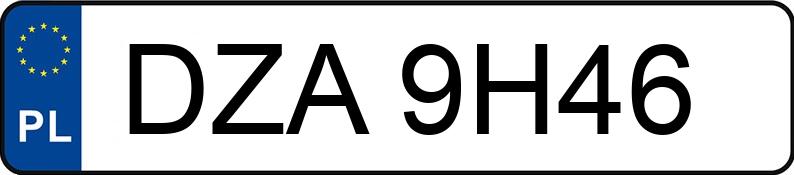 Numer rejestracyjny DZA 9H46 posiada AUDI 80 2.0 Kat. B4 80 2.0 Kat. B4 - DZA9H46