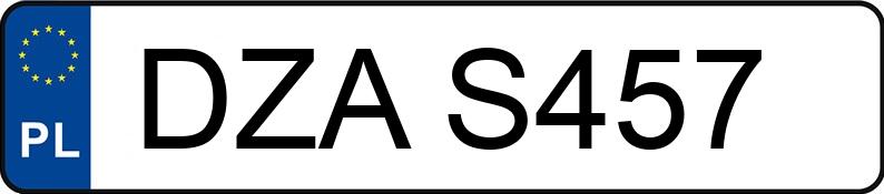 Numer rejestracyjny DZA S457 posiada VOLKSWAGEN GOLF 1.6D - DZAS457