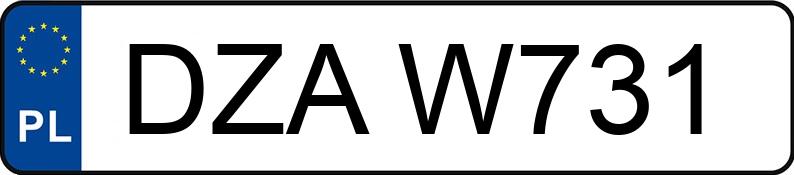 Numer rejestracyjny DZA W731 posiada VOLKSWAGEN GOLF 19 E - DZAW731 Numer rejestracyjny DZA W731 posiada VOLKSWAGEN GOLF 19 E - DZAW731
