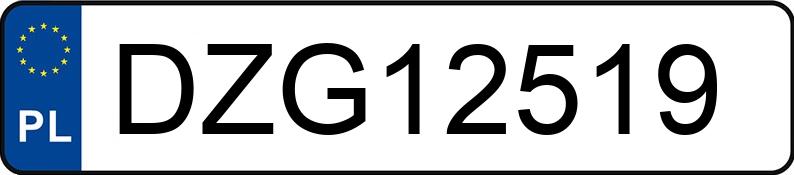 Numer rejestracyjny DZG 12519 posiada DAEWOO NEXIA GLX - DZG12519 Numer rejestracyjny DZG 12519 posiada DAEWOO NEXIA GLX - DZG12519