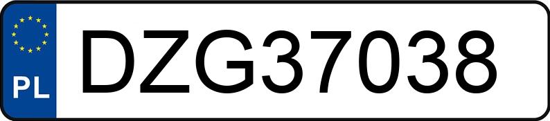 Numer rejestracyjny DZG 37038 posiada VOLKSWAGEN Jetta 1.6 MR`06 E4 Trendline Tiptronic - DZG37038