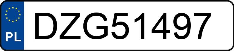 Numer rejestracyjny DZG 51497 posiada VOLKSWAGEN GOLF - DZG51497 Numer rejestracyjny DZG 51497 posiada VOLKSWAGEN GOLF - DZG51497