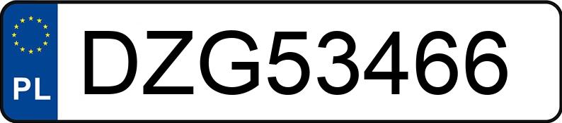 Numer rejestracyjny DZG 53466 posiada BMW 318 I - DZG53466