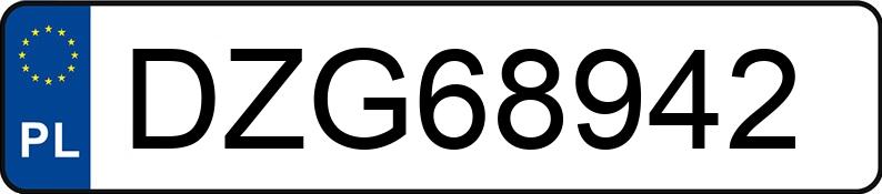 Numer rejestracyjny DZG 68942 posiada MAZDA CX-5 - DZG68942