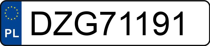 Numer rejestracyjny DZG 71191 posiada FORD MONDEO - DZG71191