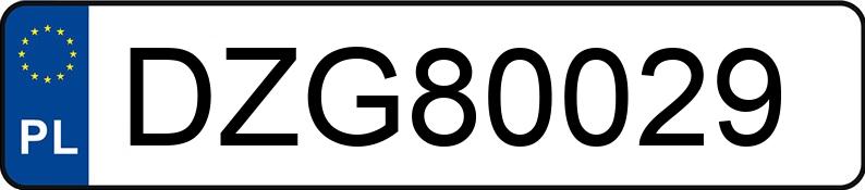Numer rejestracyjny DZG 80029 posiada AUDI A4 - DZG80029