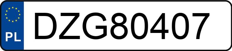 Numer rejestracyjny DZG 80407 posiada FORD Mustang 5.0 MR`18 E6 GT - DZG80407