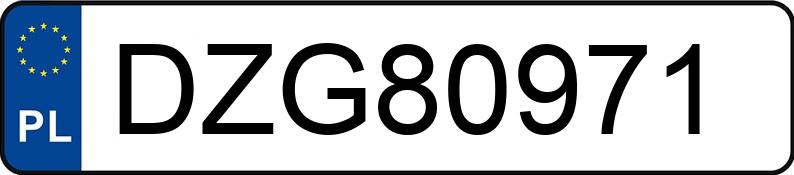 Numer rejestracyjny DZG 80971 posiada AUDI A6 - DZG80971