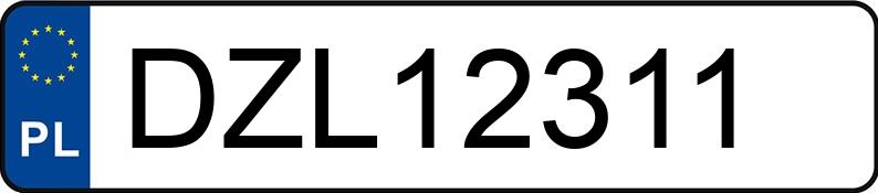 Numer rejestracyjny DZL 12311 posiada CITROEN C5 - DZL12311 Numer rejestracyjny DZL 12311 posiada CITROEN C5 - DZL12311