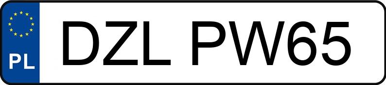 Numer rejestracyjny DZL PW65 posiada AUDI A6 2.0 TDi MR`04 E4 4F A6 2.0 TDi MR`04 E4 4F - DZLPW65