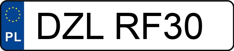 Numer rejestracyjny DZL RF30 posiada MITSUBISHI GRANDIS - DZLRF30