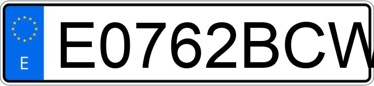 Numer rejestracyjny E0762BCW posiada HONDA FOURTRAX 250