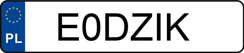 Numer rejestracyjny E0DZIK posiada BMW 118 Numer rejestracyjny E0DZIK posiada BMW 118
